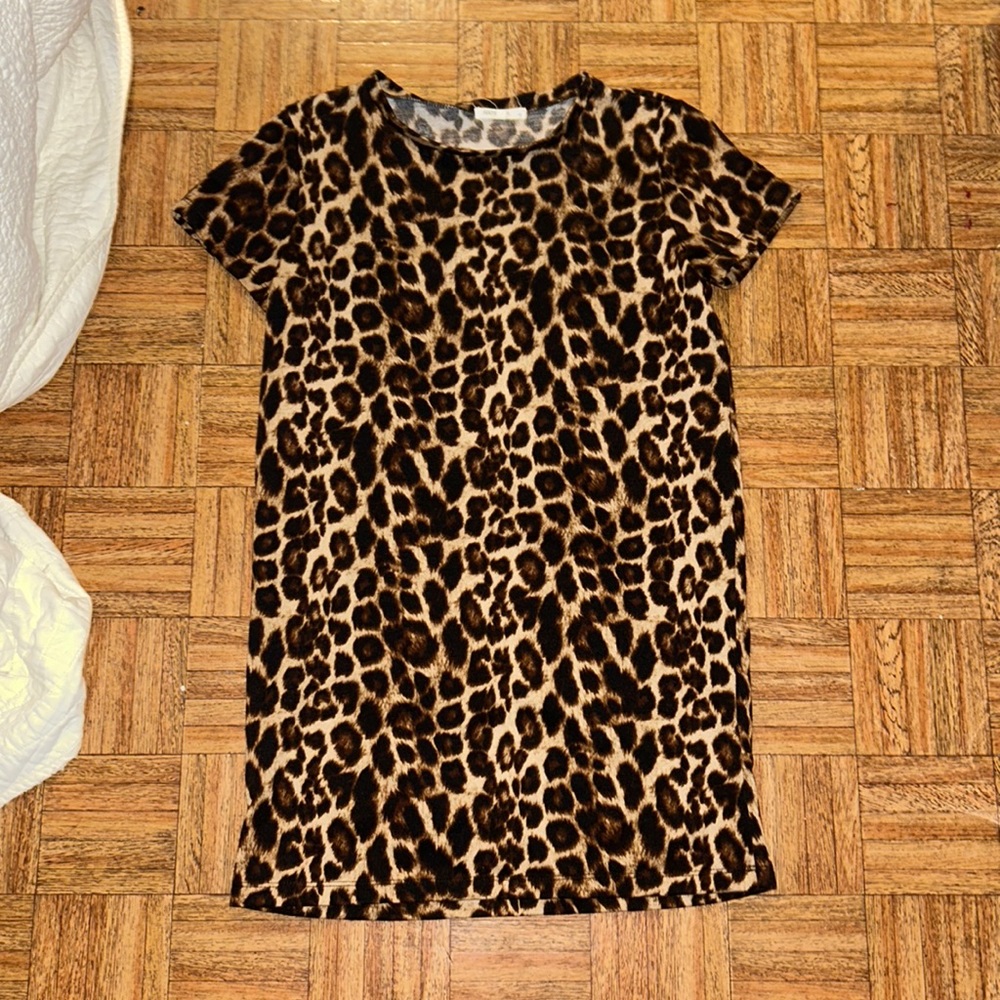 Antistar cheetah print tshirt dress